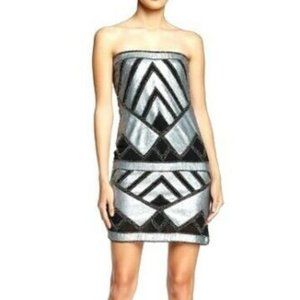 Romeo and Juliet Couture SILVER Sequin Tube Dress size S